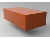 Кирпич керамический рядовой полнотелый  размер 1 нф. красный гладкая 2
