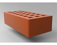 Кирпич керамический рядовой пустотелый  размер 1 нф. красный гладкая 2
