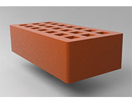 Кирпич керамический рядовой пустотелый  размер 1 нф. красный гладкая 3