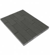 Тротуарная плитка домино, серый, h=60 мм