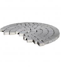 Тротуарная плитка классико круговая, серый, h=60 мм