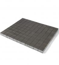 Тротуарная плитка лувр, серый, h=60 мм