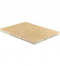 Тротуарная плитка прямоугольник, песочный, h=40 мм