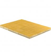 Тротуарная плитка прямоугольник, желтый, h=40 мм