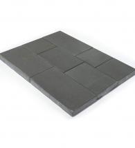 Тротуарная плитка триада, серый, h=60 мм